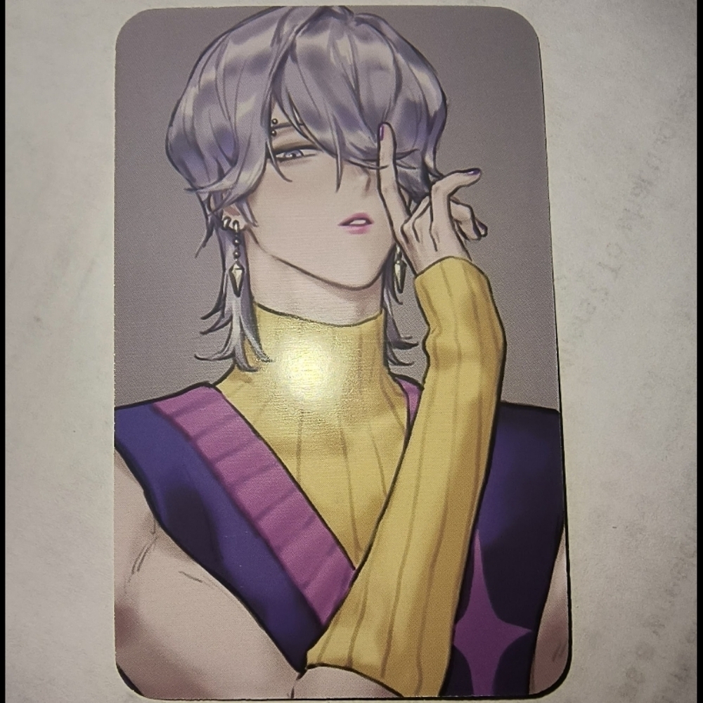 Anime Character Art Card Purple-Haired Figure Kpop Demon Hunters Mystery